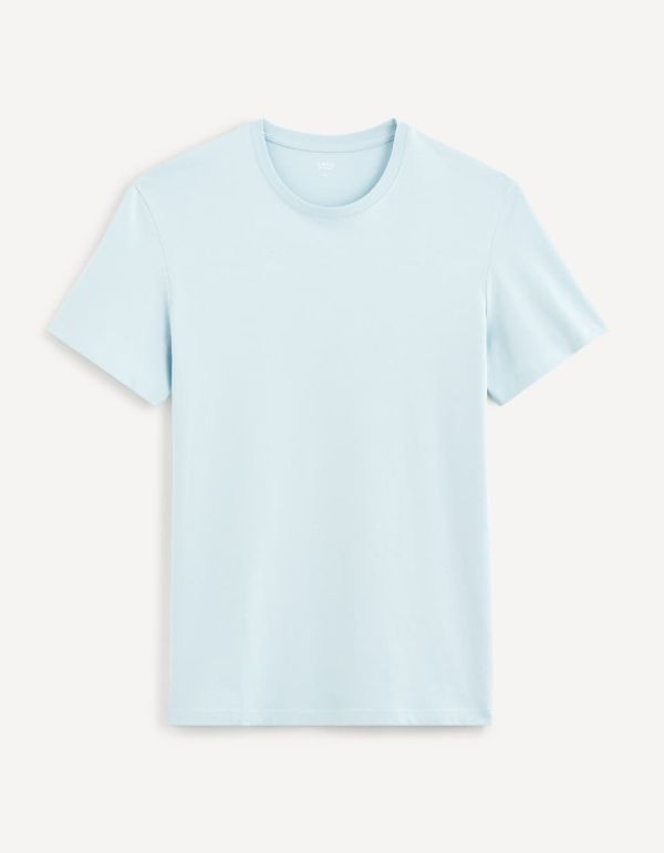 Essentiel - le T-shirt regular 100% coton - bleu clair