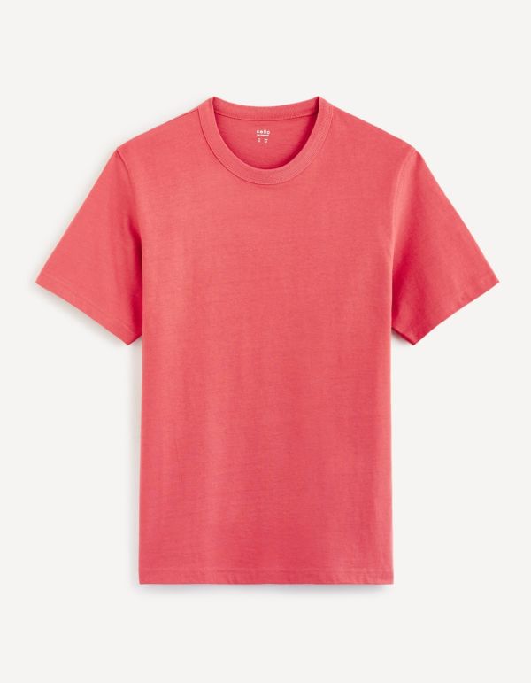 Essentiel - Le T-shirt boxy 100% coton - rose