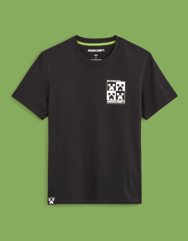 Minecraft - T-shirt noir