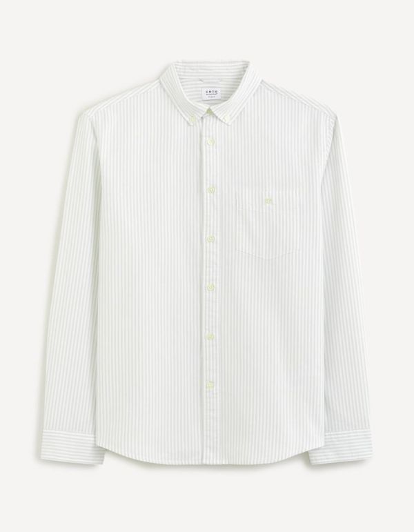 Chemise regular oxford 100% coton - vert