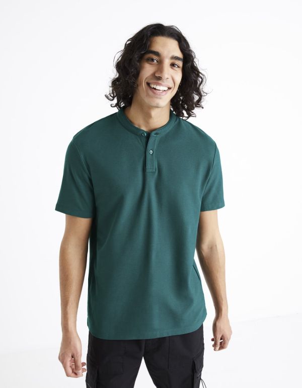 Polo piqué 100% coton - vert foncé
