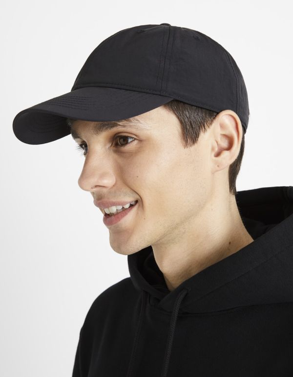 Casquette en nylon - noir