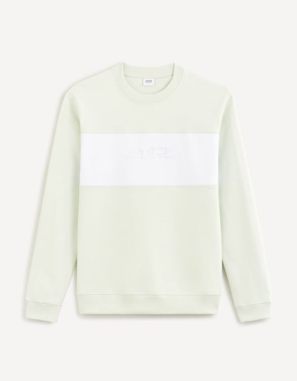 Sweat col rond 100% cotton - mint
