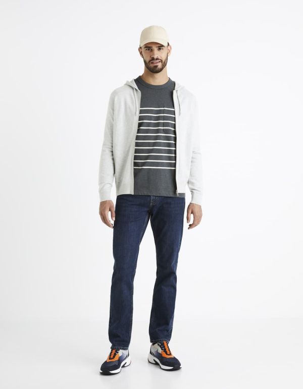 Pull à capuche - gris