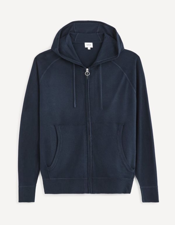 Pull à capuche zippé