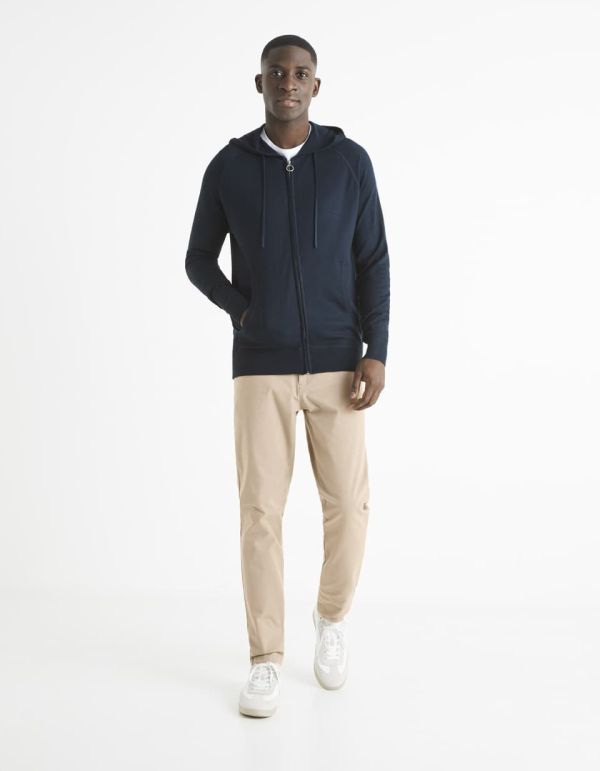 Pull à capuche zippé