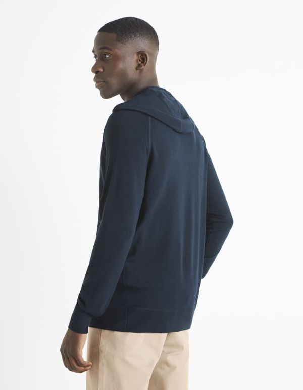 Pull à capuche zippé