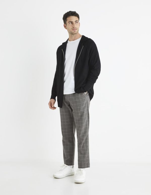 Pull à capuche zippé