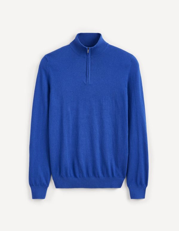 Pull col montant zippé
