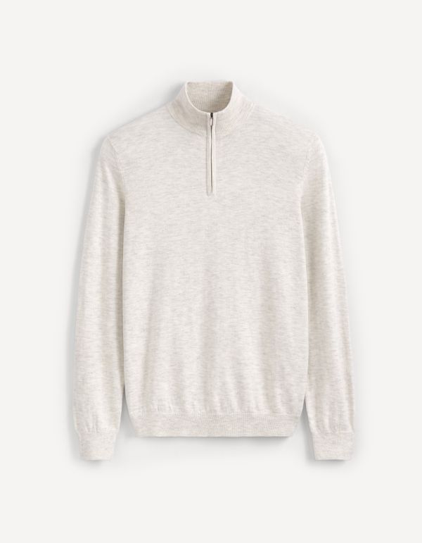 Pull col montant zippé