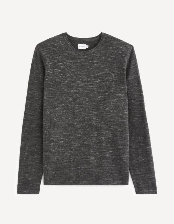 Pull col rond 100% coton