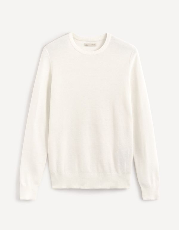 Pull col rond 100% coton