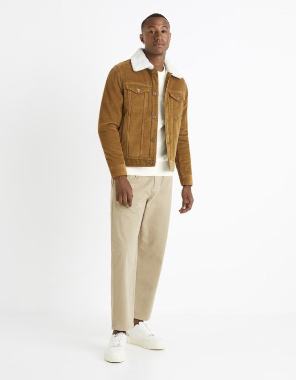 Pull col rond 100% coton - blanc