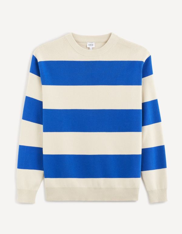 Pull col rond 100% coton