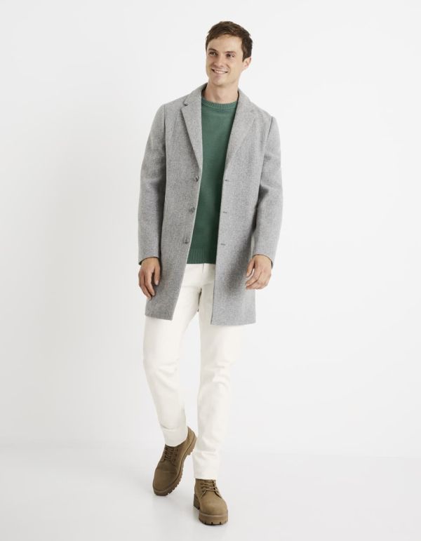 Pull col rond 100% coton - vert