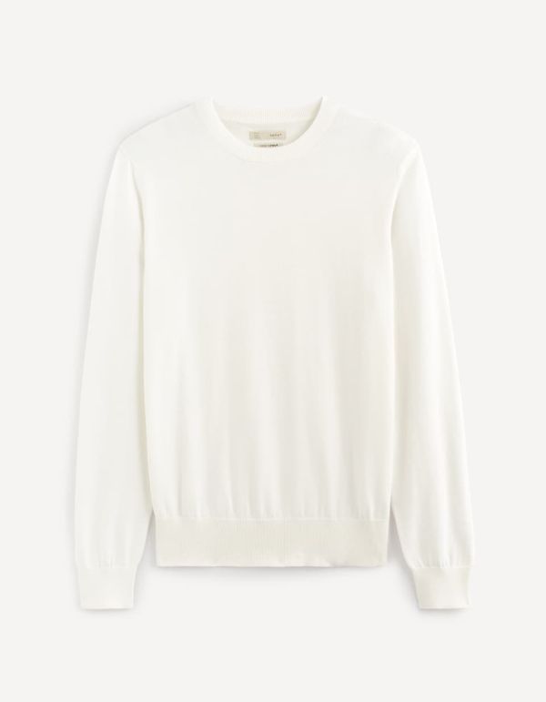 Pull col rond coton SUPIMA