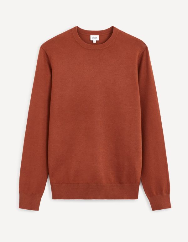 Pull col rond - orange