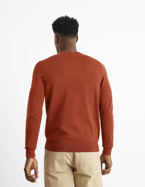 Pull col rond - orange