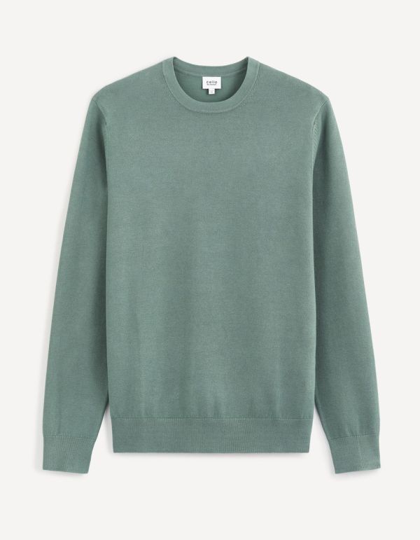 Pull col rond - vert