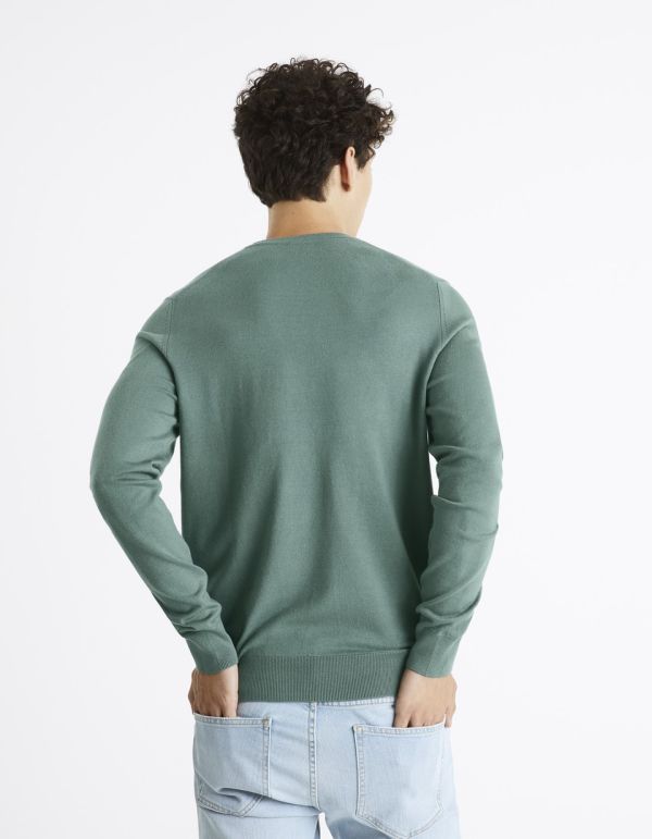 Pull col rond - vert