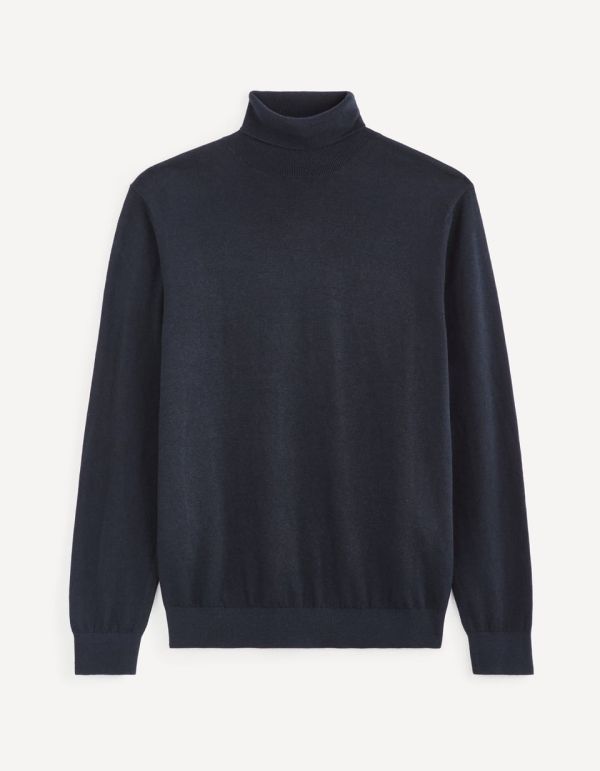Pull col roulé ligne confort