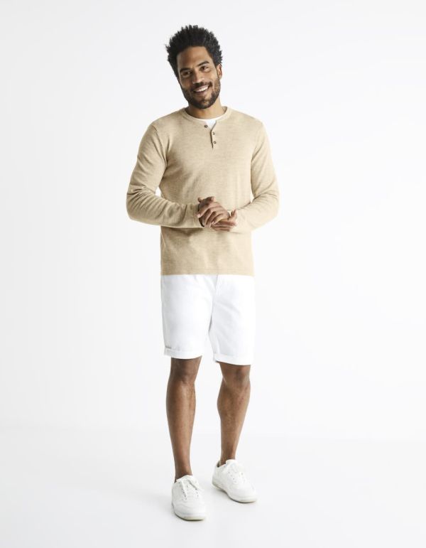 Pull col tunisien 100% coton