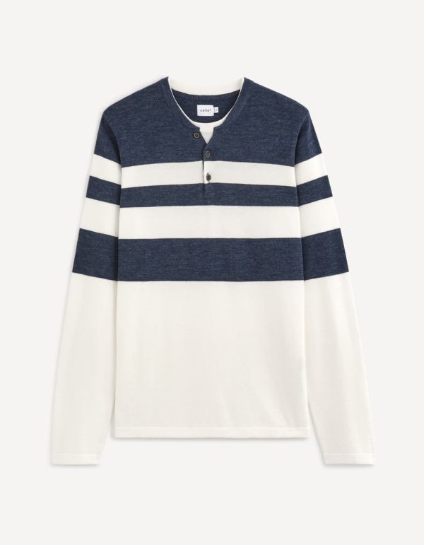 Pull col tunisien 100% coton