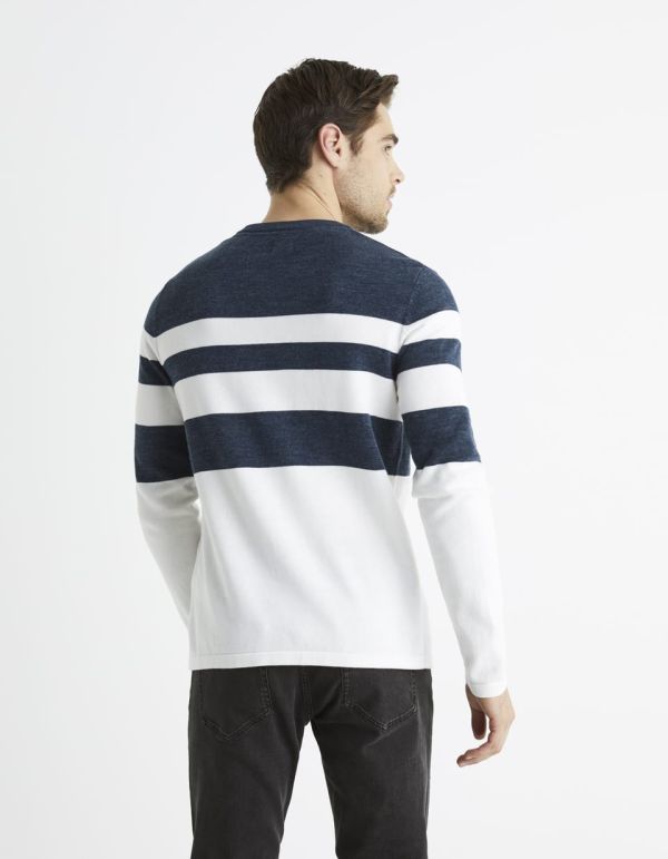 Pull col tunisien 100% coton