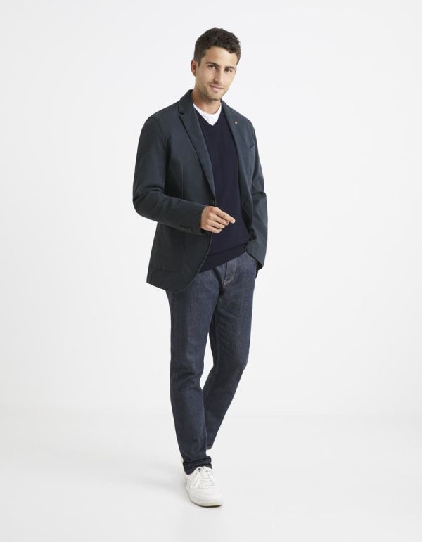 Pull col V 100% laine mérinos extra fin