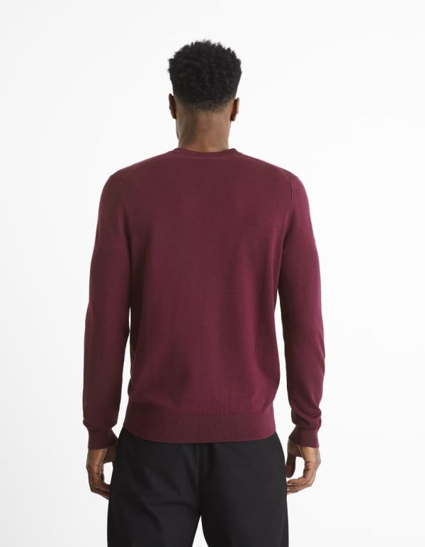 Pull col V - bleu clair