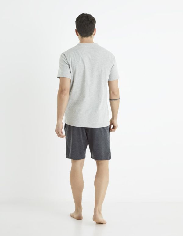 Pyjama manches courtes et short en coton