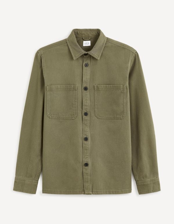 Surchemise 100% coton - kaki