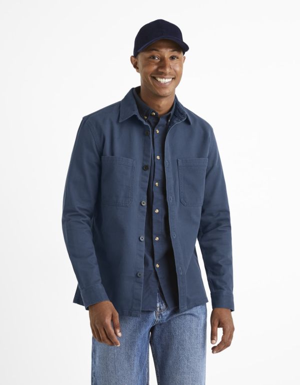 Surchemise 100% coton - marine