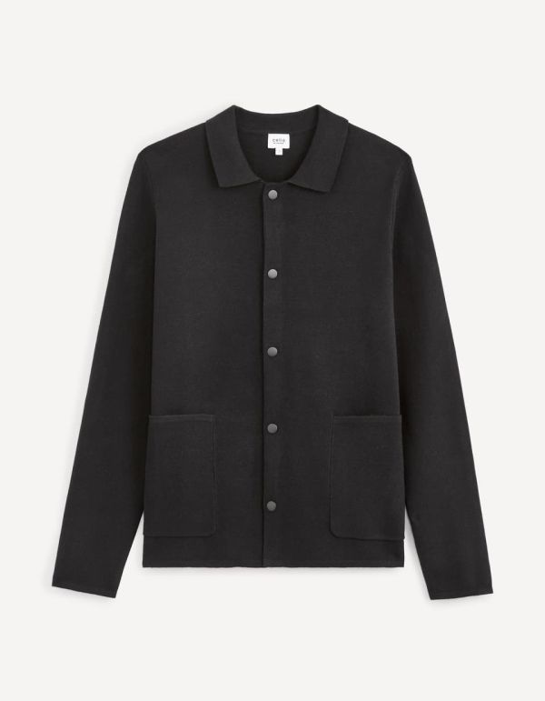 Surchemise à pression en maille