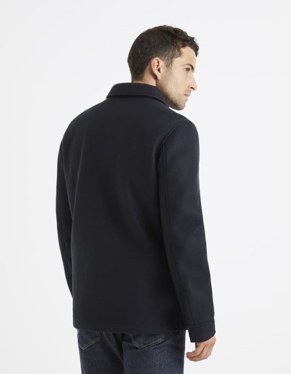 Surchemise unie en maille