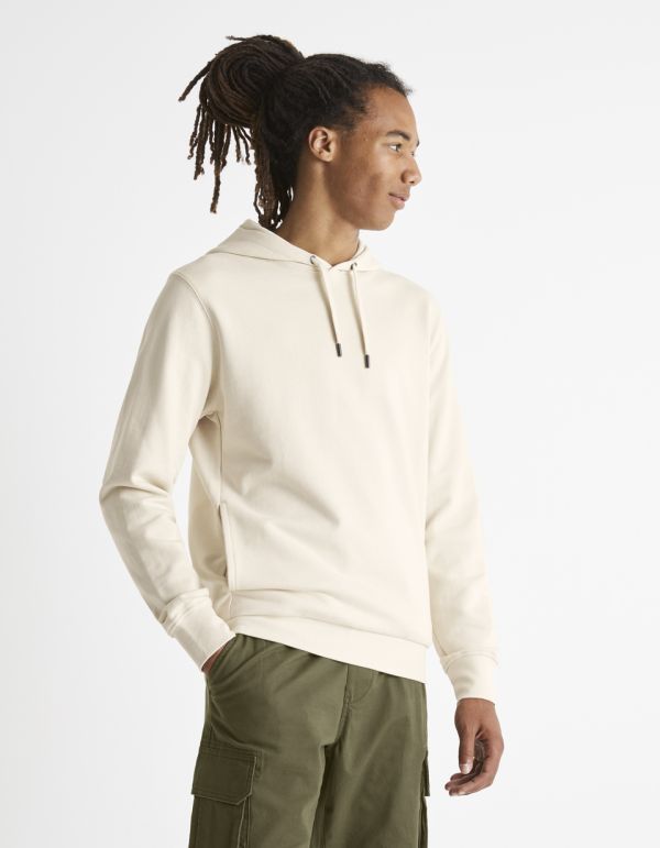 Sweat à capuche 100% coton