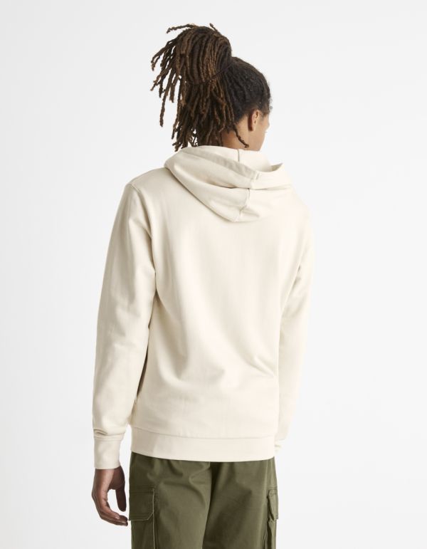 Sweat à capuche 100% coton
