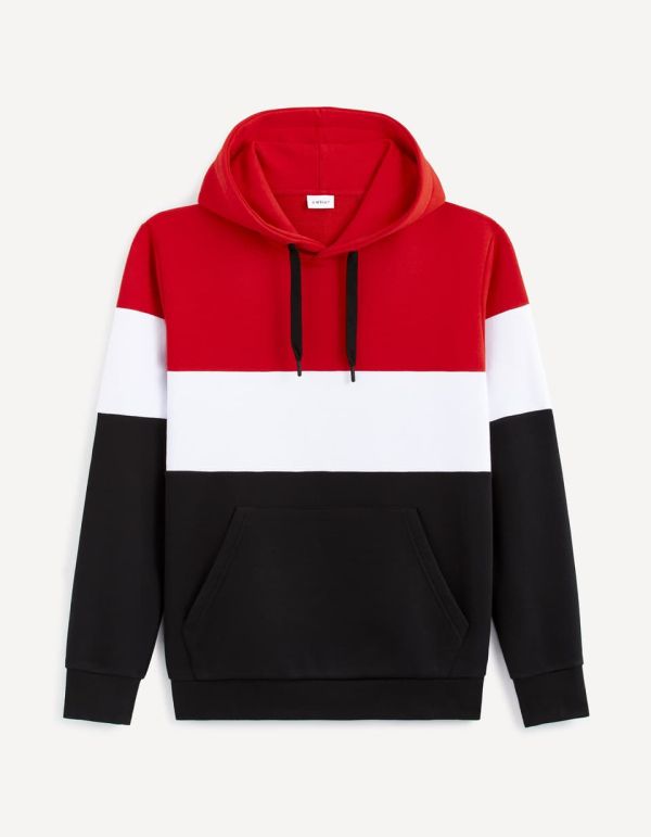 Sweat à capuche coton mélangé