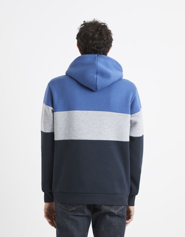 Sweat à capuche en coton mélangé