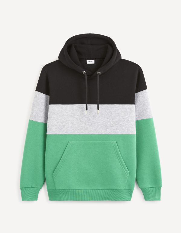 Sweat à capuche en coton mélangé