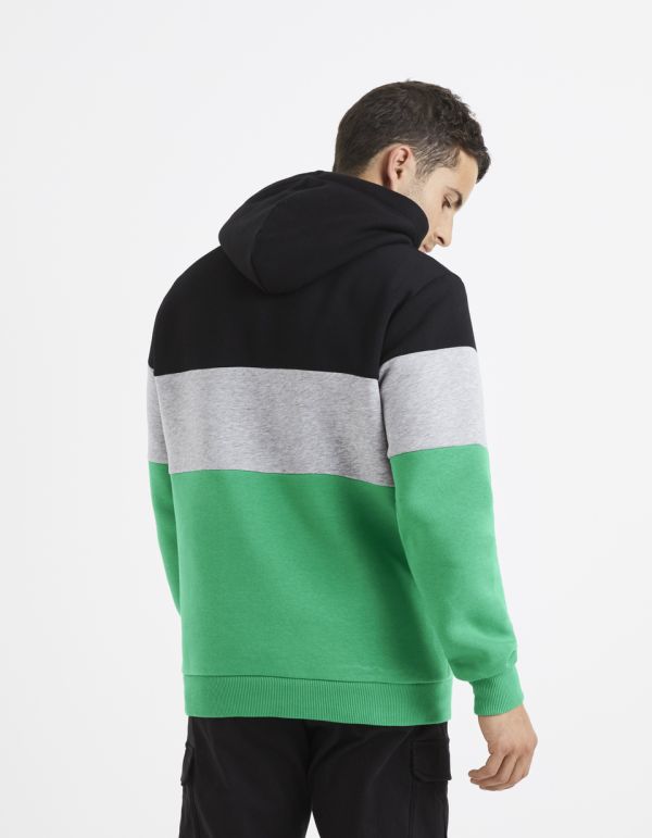 Sweat à capuche en coton mélangé