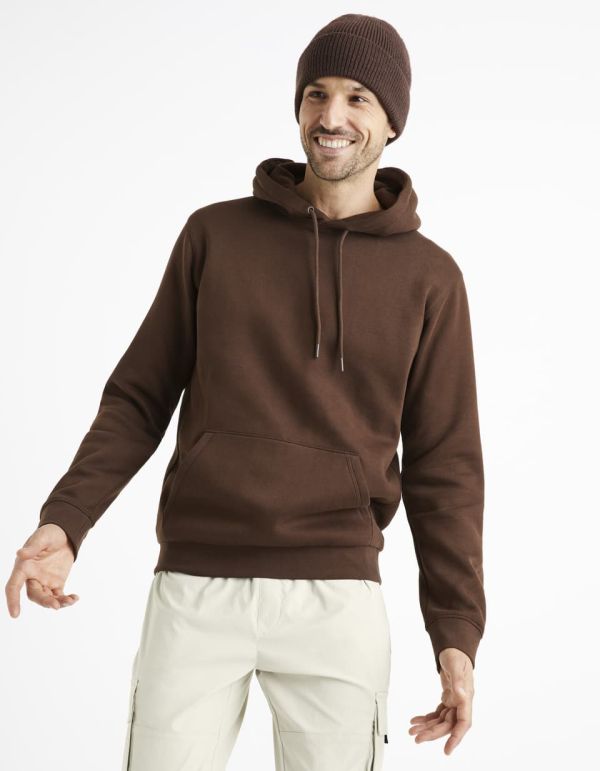 Sweat à capuche - marron
