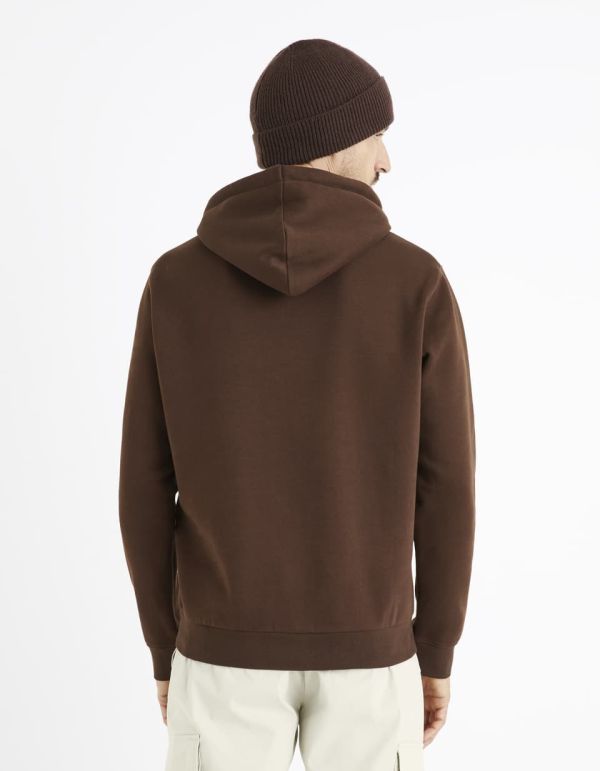 Sweat à capuche - marron