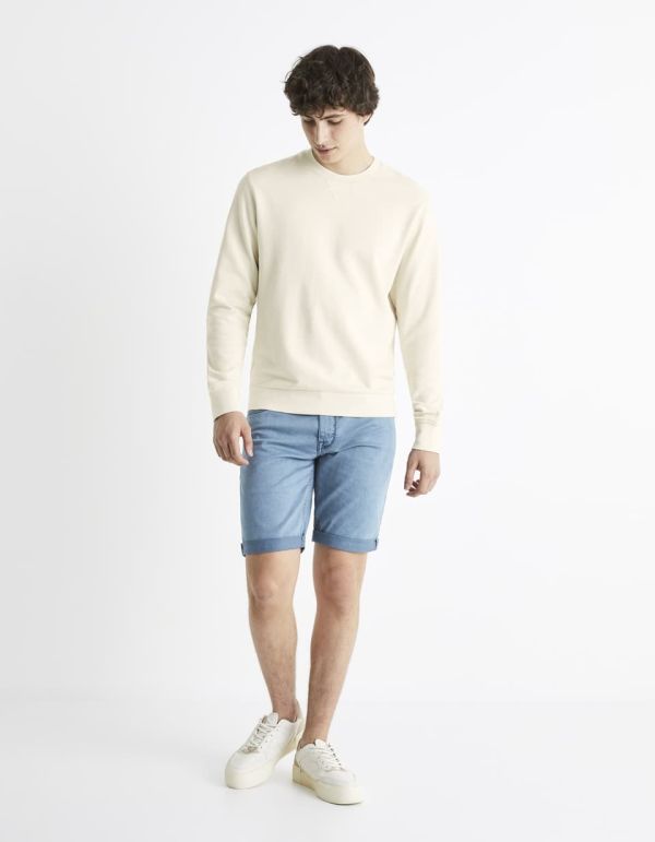 Sweat col rond 100% coton