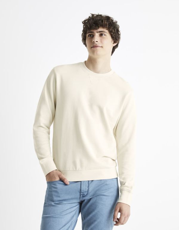 Sweat col rond 100% coton