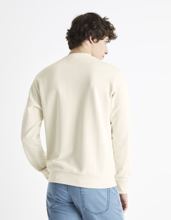 Sweat col rond 100% coton