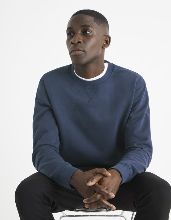 Sweat col rond 100% coton