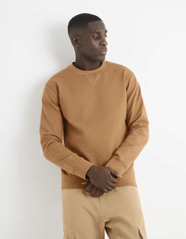 Sweat col rond 100% coton