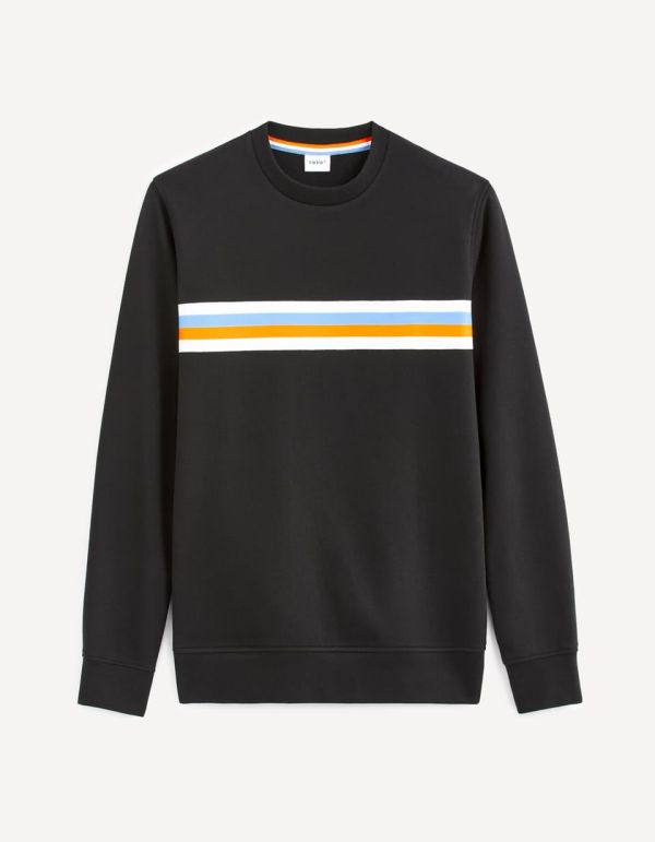 Sweat col rond coton mélangé