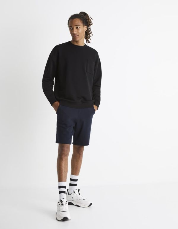 Sweat col rond coton mélangé